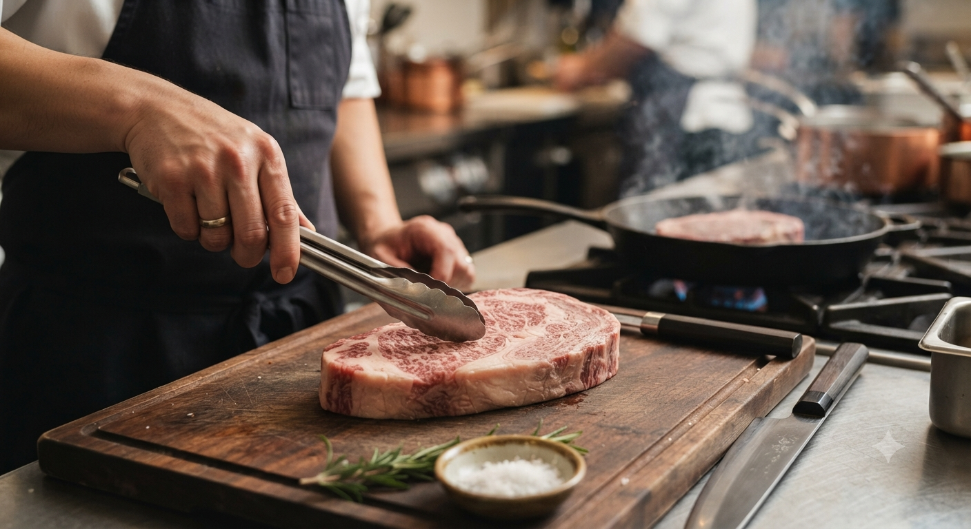 Vai trò của độ ẩm bề mặt đối với quá trình chế biến đầu thăn ngoại Wagyu