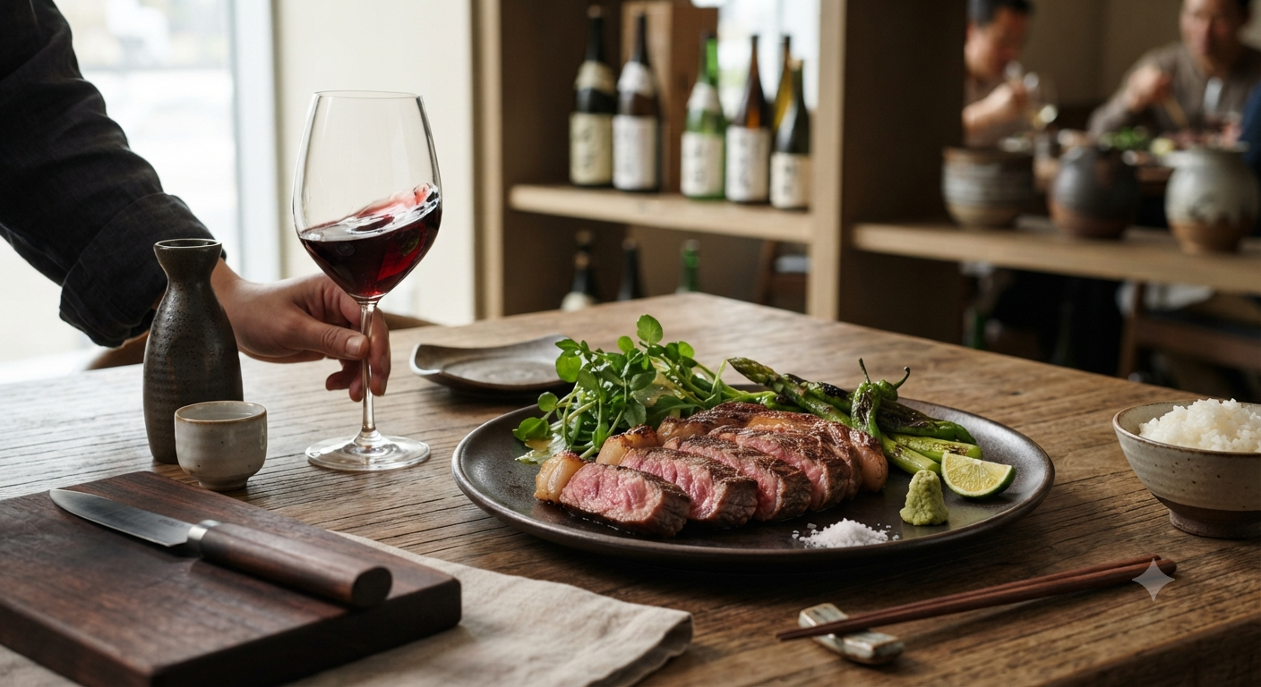 Cách kết hợp bò Wagyu với nguyên liệu và đồ uống để cân bằng vị giác
