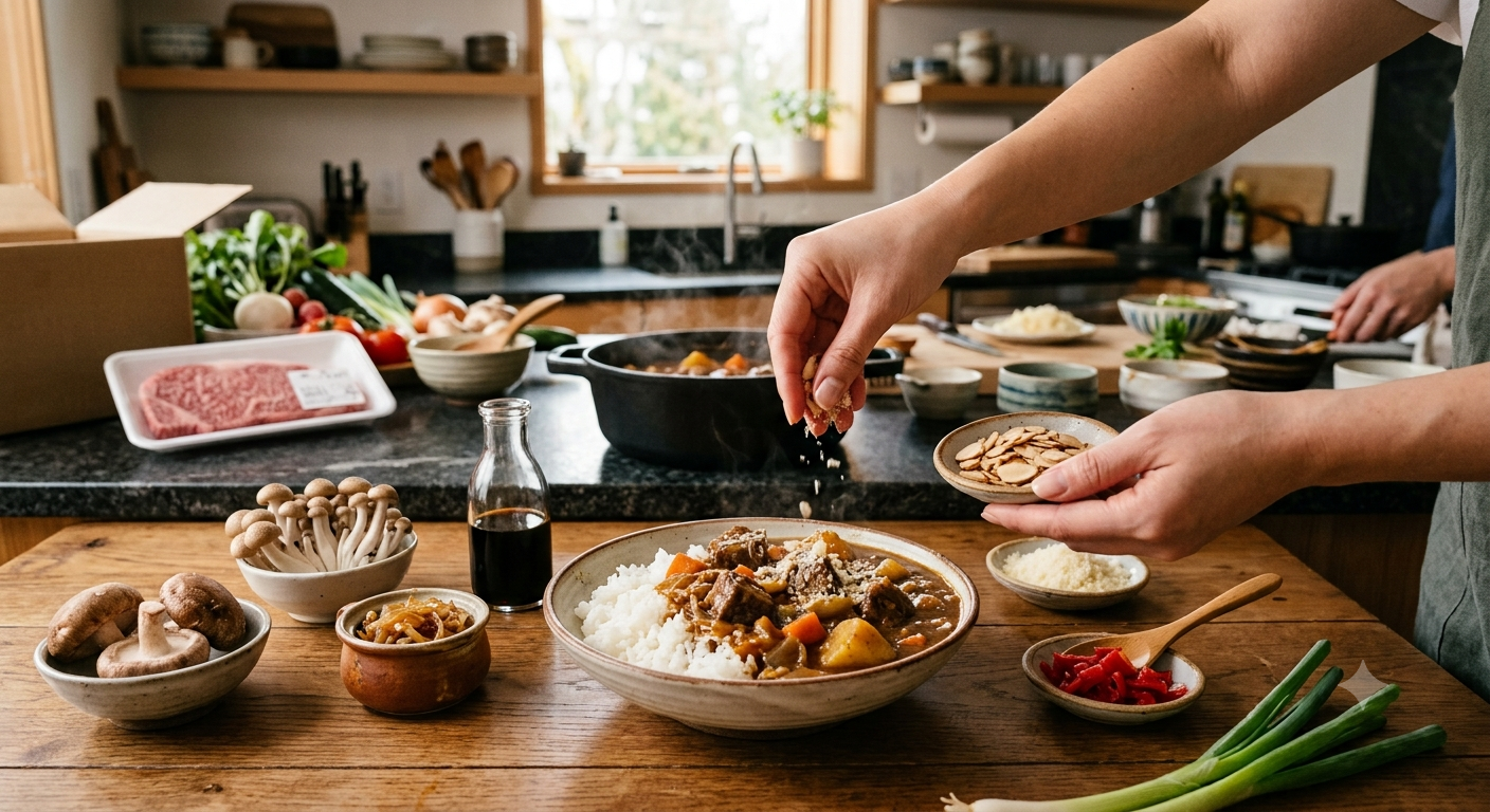 Mẹo nhỏ để món cà ri Nhật thêm phần hấp dẫn