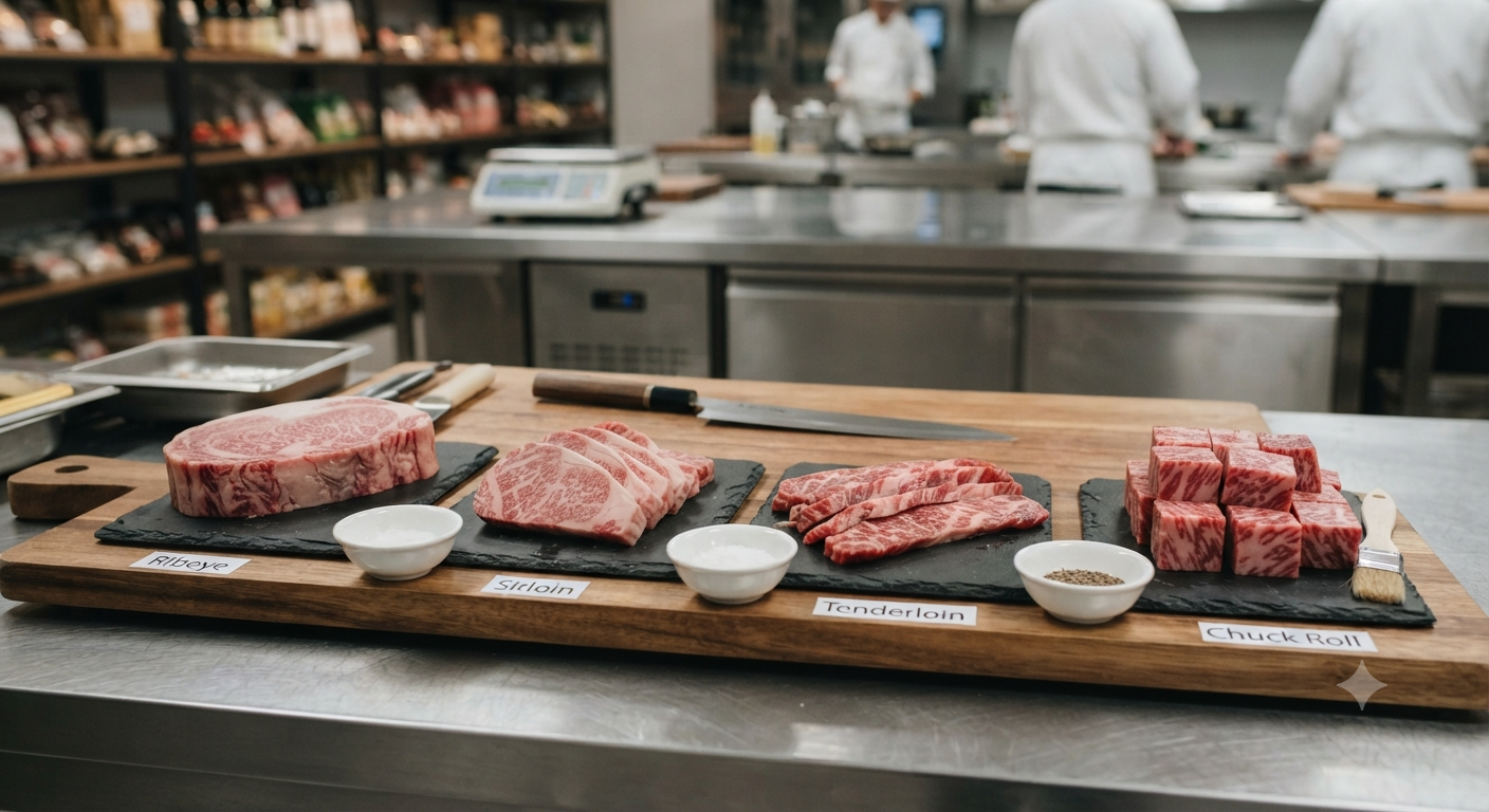 Khẩu phần khuyến nghị cho từng loại cắt Wagyu phổ biến