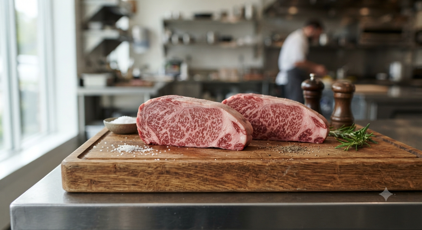 Phần thịt Wagyu phù hợp cho món áp chảo hoặc Steak