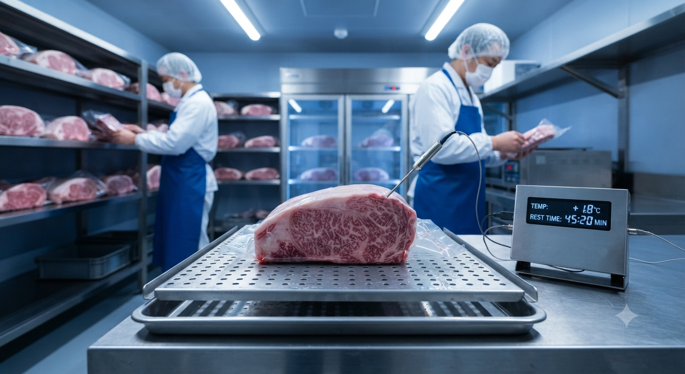 Liên kết giữa quá trình kiểm soát nhiệt và thời gian nghỉ của thịt