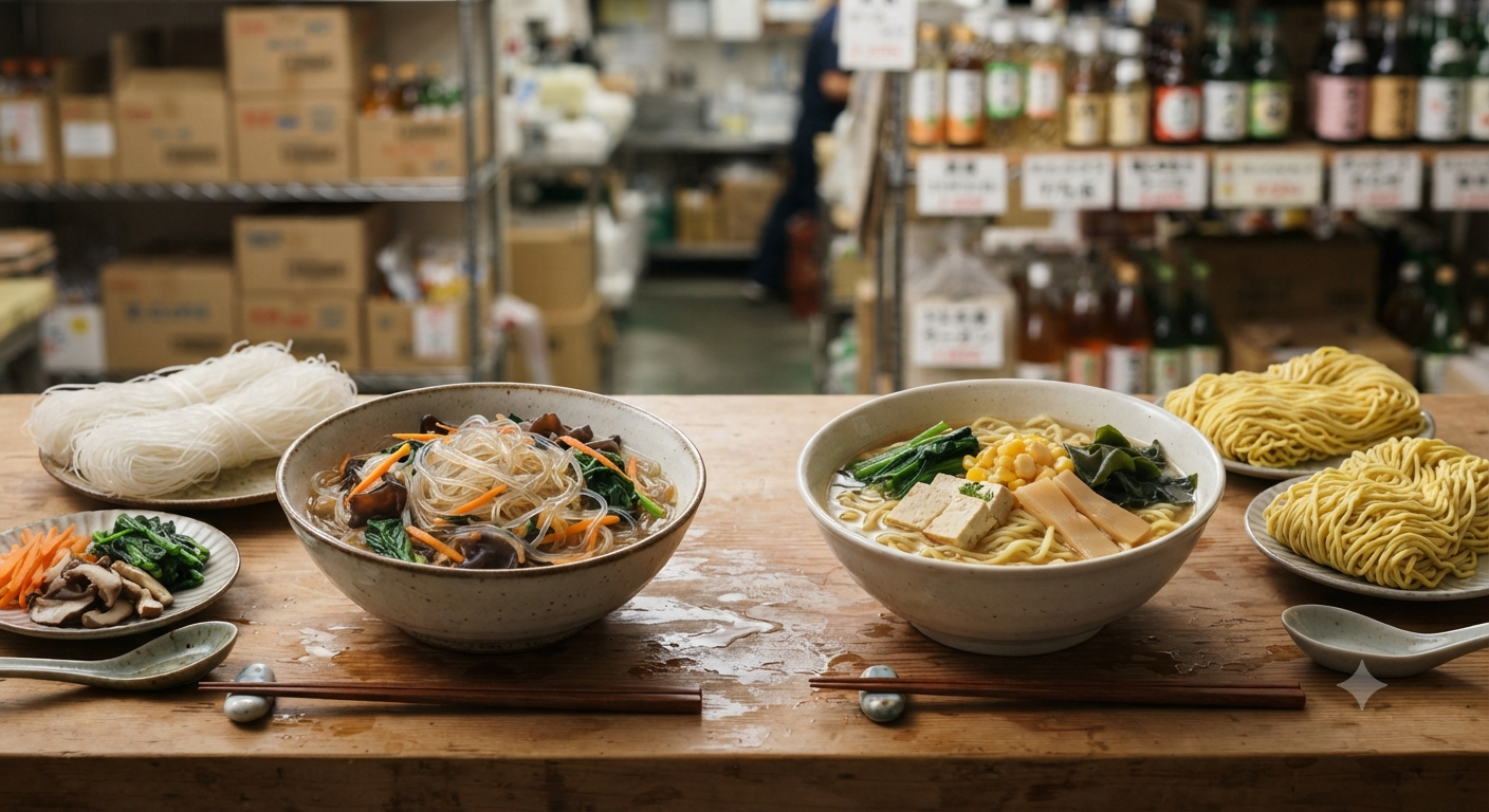 Miến Rau Củ và Ramen Rau Củ: Khác Biệt Cơ Bản Nằm Ở Đâu?