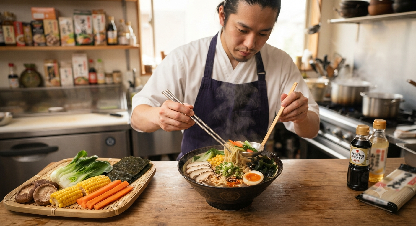 Bí Quyết Chế Biến Ramen Rau Củ Ngon Như Nhà Hàng