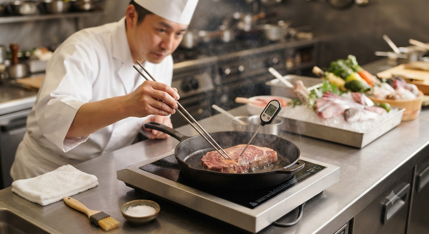 Phương pháp kiểm soát nhiệt độ và xử lý quán tính nhiệt khi nấu nướng