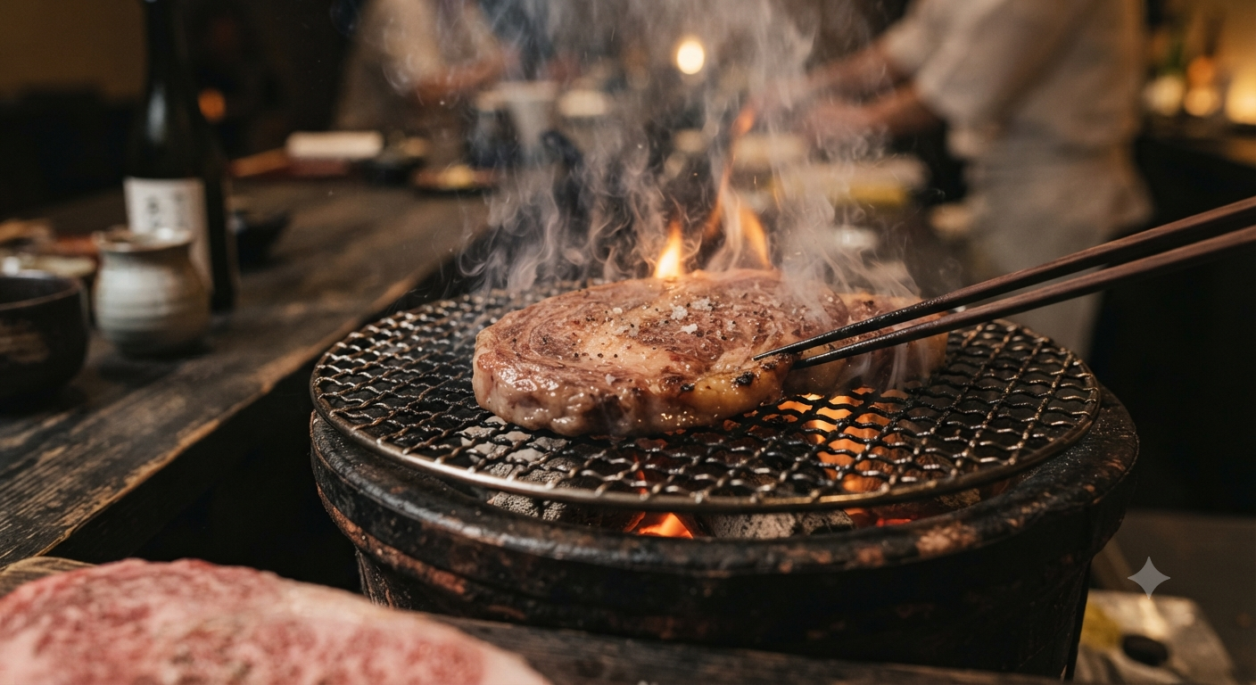 Nướng Nạc Lưng Wagyu: Hương Vị Khói Thơm Lừng