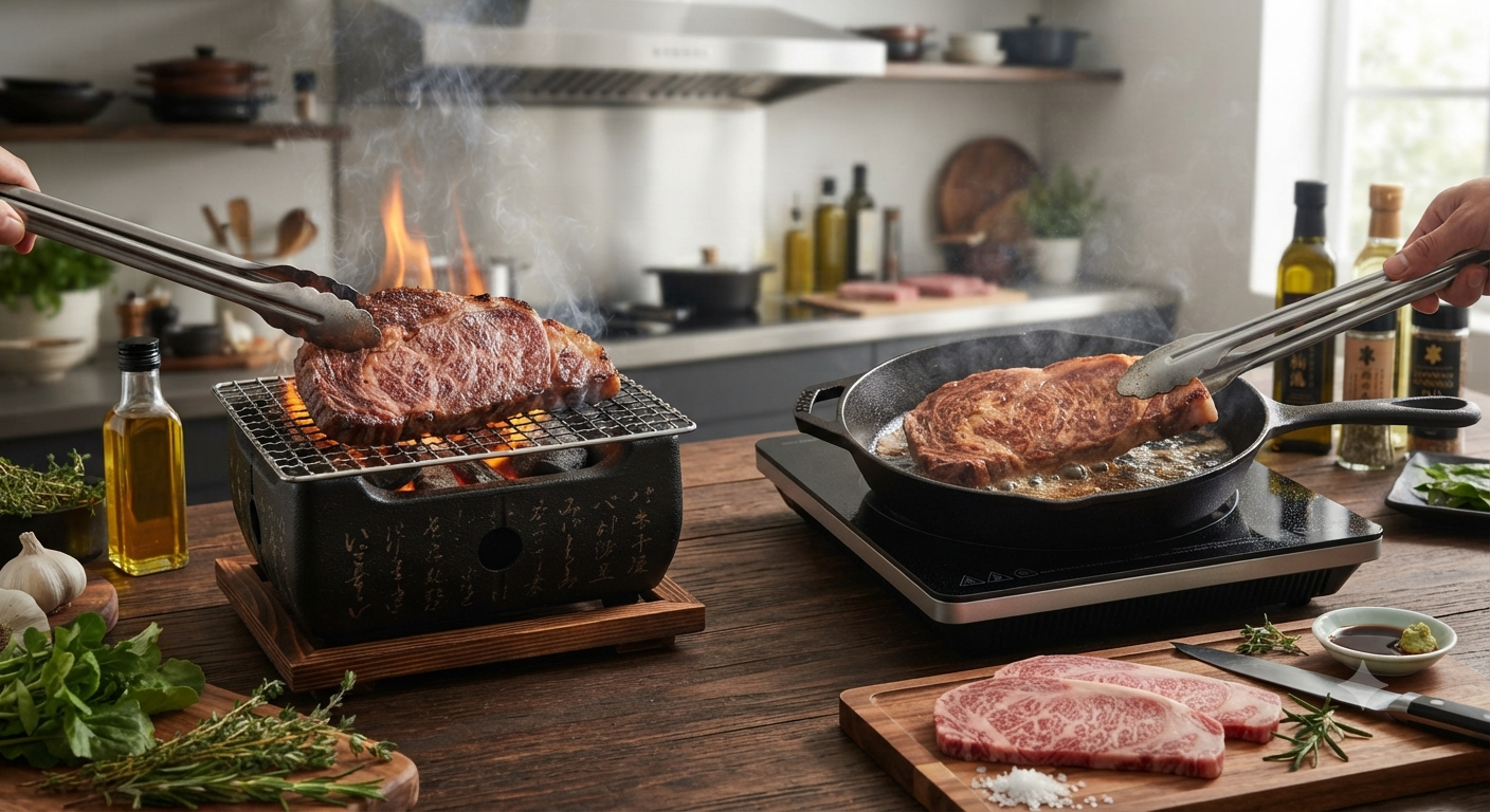 Nên Chọn Nướng Hay Áp Chảo Nạc Lưng Wagyu?