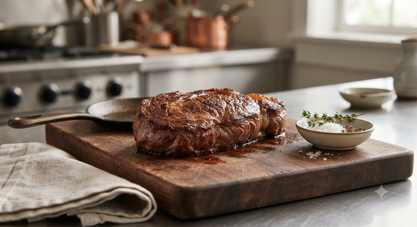 Thời gian để bò Wagyu nghỉ sau khi áp chảo