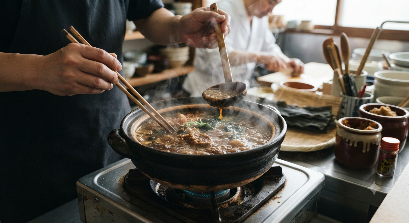 Nền tảng hương vị: Nước dùng Miso đậm đà