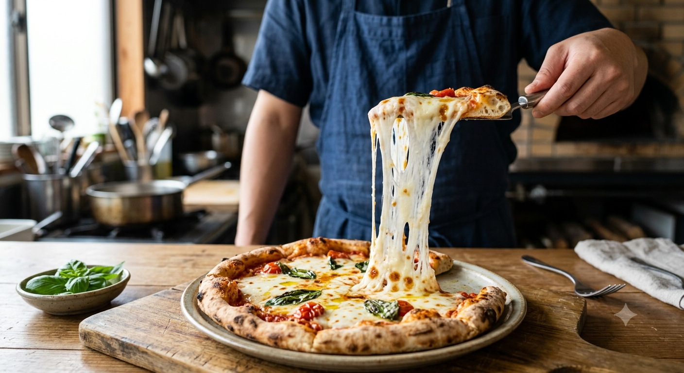 Phô mai Mozzarella cho các món cần độ kéo sợi và topping