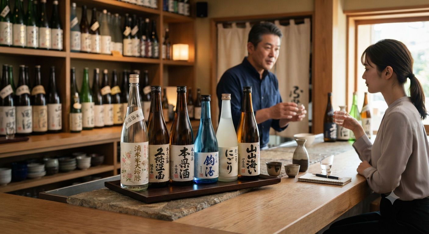 Khám phá các phong cách chai và nhóm hương Sake phù hợp cho từng đối tượng
