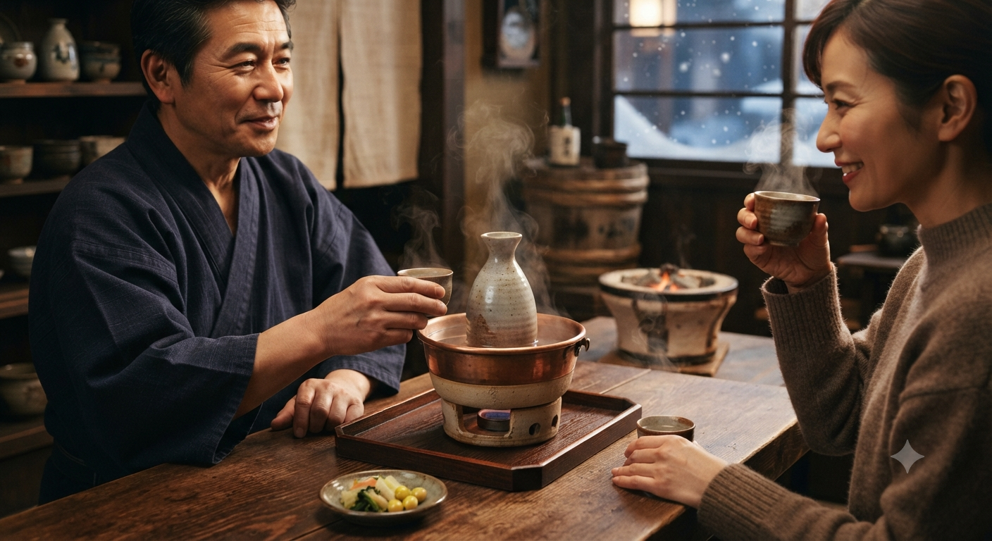 Sake Ấm Nóng (Kanzake): Chiều Sâu Và Sự Ấm Áp Lan Tỏa