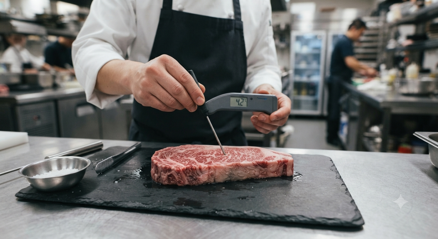 Chủ đề chính: Bản chất và đặc tính nhiệt độ của thăn ngoại Wagyu