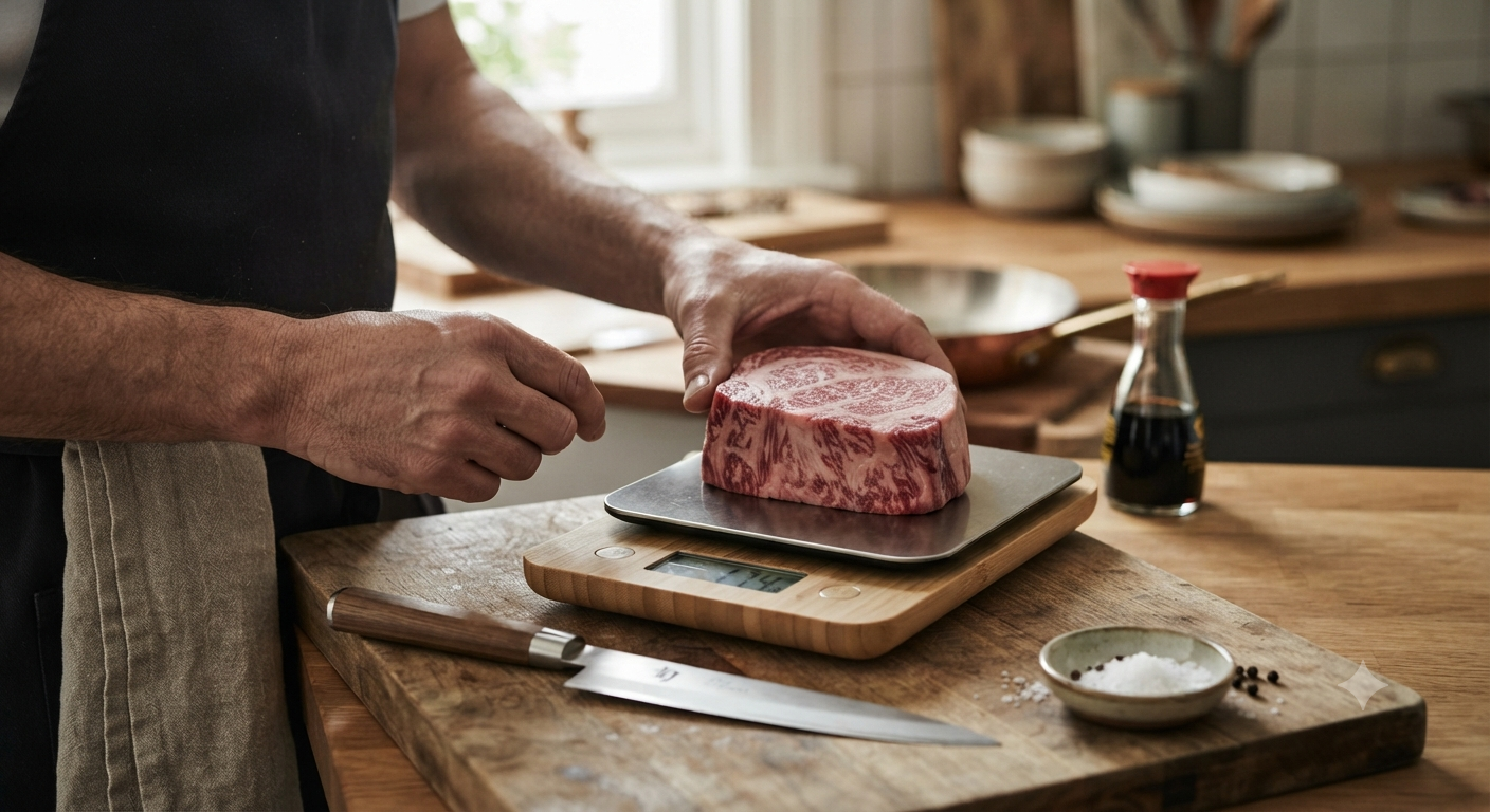 Bí quyết ước lượng khẩu phần thăn nội Wagyu vừa đủ cho bữa ăn nhỏ