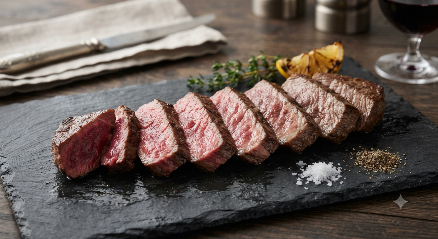 Nhiệt độ lý tưởng cho từng mức độ chín của Thăn nội Wagyu